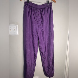 JCPenney Vintage USA Olympic Purple Sweatpants Relaxed Fit Joggers 80s Street